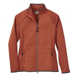 Womens softshell hybrid padding jacket