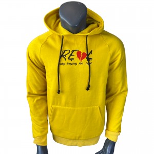 Mens pullover hoodies with embroidery design WY026