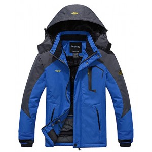 Men's Mountain Waterproof Ski Jacket Windproof Rain Jacket Winter Warm Snow Coat