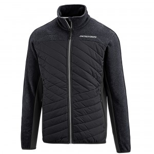 Light fleece hybrid jacket with warm padding