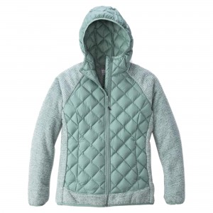 women hybrid full-zip fleece