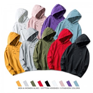 Men's basic hoodies with hood WY8803