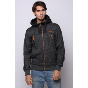 DSMHJ103 Men's hoodie with sherpa lining