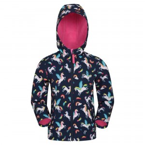 S-K-0305 Kids Printed Softshell Jacket