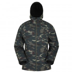 S-M-4009 Mens Printed Softshell Jacket