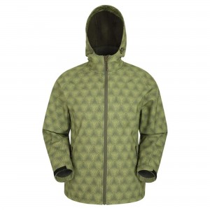 S-M-4008 Mens Printed Softshell Jacket