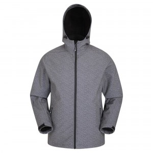 S-M-4009 Men's Printed Softshell Jacket